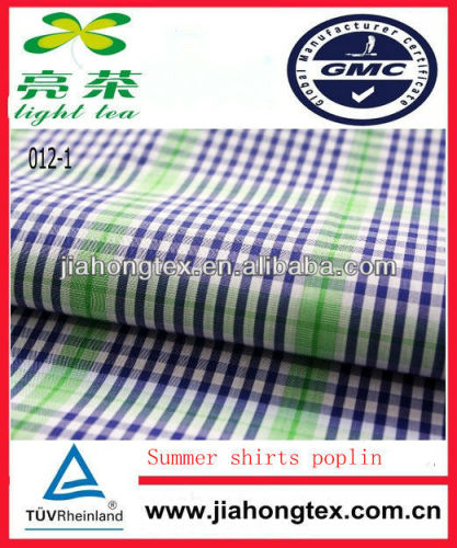 100%cotton yarn-dyed check shirt fabric