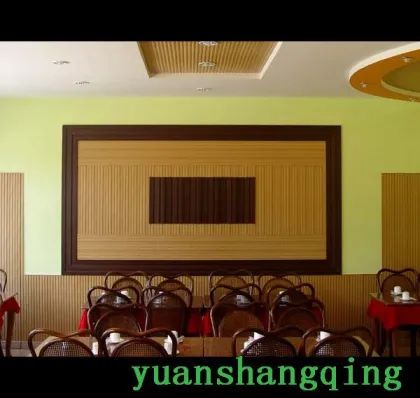 Wood Plastic Composite wall panel decoration TV wall