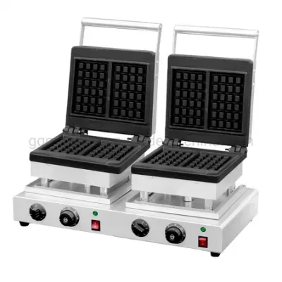 Hot Selling Double Square Plate Waffle Maker