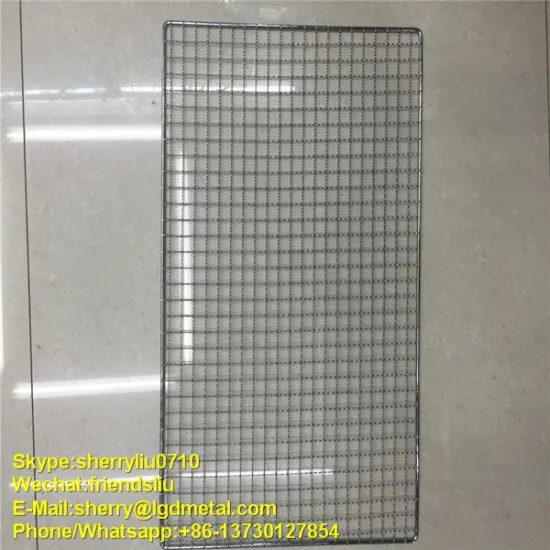 custom shape welding square barbecue grill wire netting------BBQS014