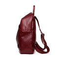 New fashion leather lady double shoulder backpack
