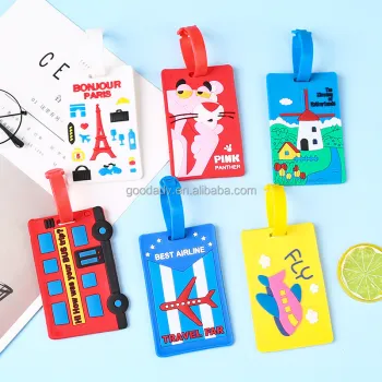 Wholesale Personalized Custom Logo Soft Rubber Luggage Tags