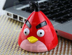 Angry Bird Custom Fm Radio Bluetooth Speaker Portable For Galaxy S4 , Ipod