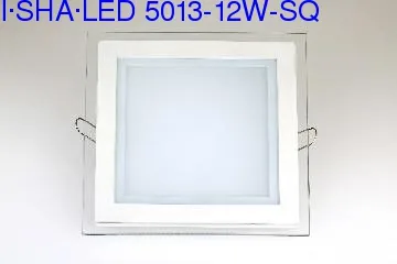12W-SQ-PKW -1408Lm  led commercial glass panellight