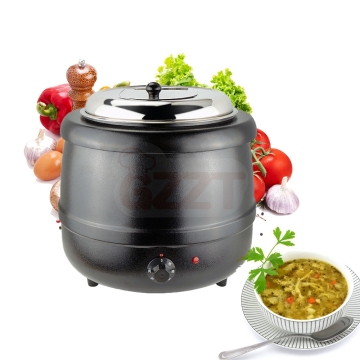 110V/220V 10L Stainless Steel Food Heating Pot for Soup and Broth