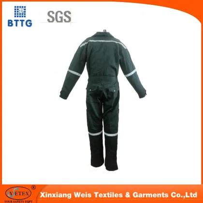 Flame retardant industrial safety clothing