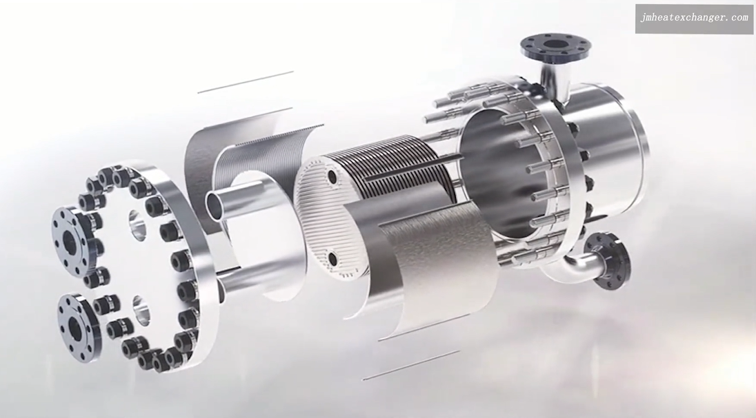 plate and shell exchanger structure