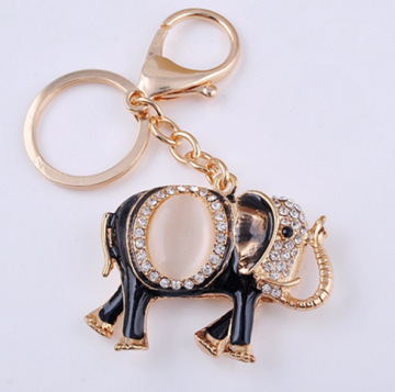 Promotional Cheap Crystal Elephant Keychain Good Appearance Keychain For Kids