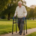 مشاية قابلة للطي مضادة للانزلاق لدعم كبار السن