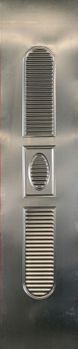 Pelle decorativa della porta in acciaio calibro 16
