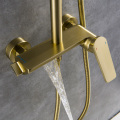 Single Handle Luxury Gold Bathroom Shower Set Faucet