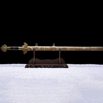 Ming Dynasty Sword Twelve Zodiac Series Brass Relief Handicrafts Classical Vintage Gifts