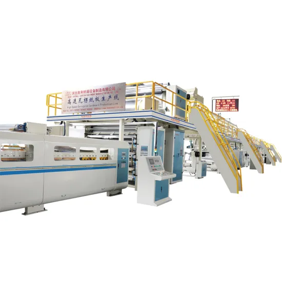 Automatic 3-5 Ply Corrugated Cardboard Machine for Carton Production