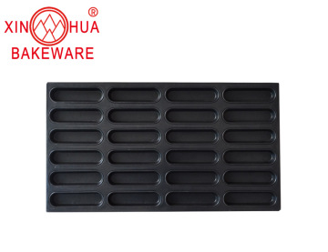 4x6 Non-Stick Hot Dog Baking Pan Aluminum Tray - New Design