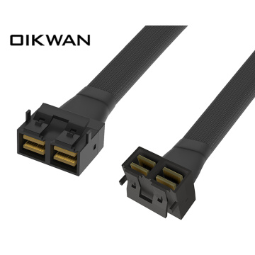 Minisas HD SFF-8643 8i a 8i Cable SAS de flexión lateral SFF-8643 a SAS