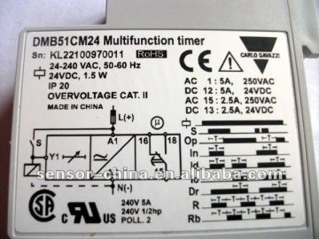 Multifunction timers 7 knob selectable functions LED indication for relay status