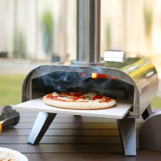 high quality outdoor pizza oven Easily-assembly 21.6 Inch commercial wood pellet toasters pizza ovens  burner