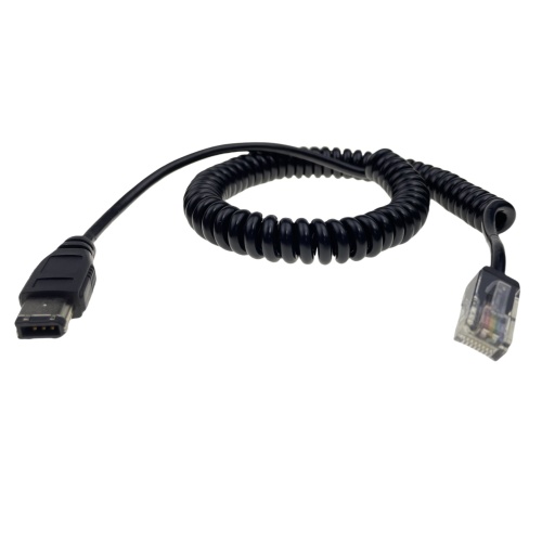 IEEE 1394 6P - RJ45 코일 케이블