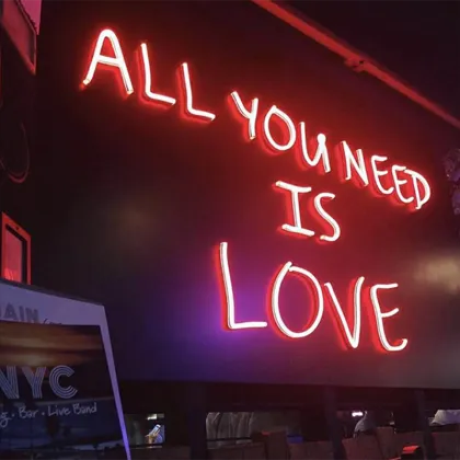 ALL YOU NEED IS LOVE NEON SIGN