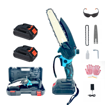 Portable Electric Chain Saw: 6-Inch with 24V Lithium Battery, Adjustable Oil Pot, and Rechargeable Design - OEM Supported