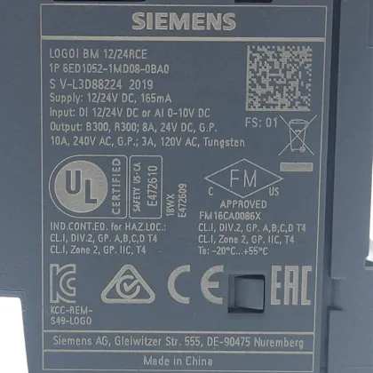 TAIZHOU SONGWEI 6ED10521MD080BA0 Siemens Logo PLC Controller