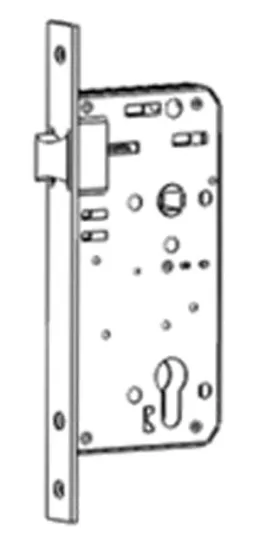 Immediate egress mortise lock with latch bolt