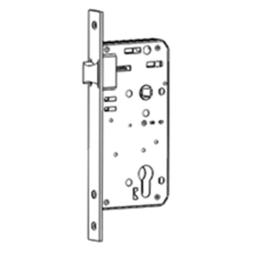 Immediate egress mortise lock with latch bolt