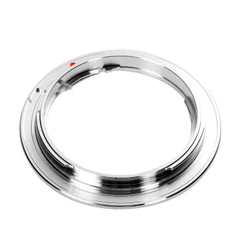 Silver Mount Adapter Ring for Olympus OM to Canon EF Mount Adapter