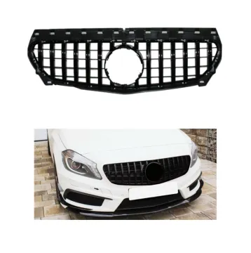 GTR Style Radiator Grille for Mercedes-Benz A-Class W176 Panamericana Front Grill 2013-2015