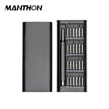 Bộ tuốc nơ vít chính xác cao cấp 24 trong 1-Bộ tuốc nơ vít mini từ tính với Phillips và đầu flathead