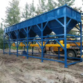 Low cost mobile ready mixed concrete batching plant