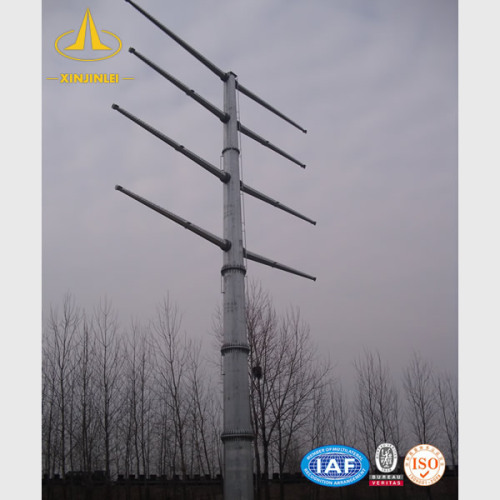 33KV12M अष्टकोणीय ट्रांसमिशन लाइन स्टील पोल