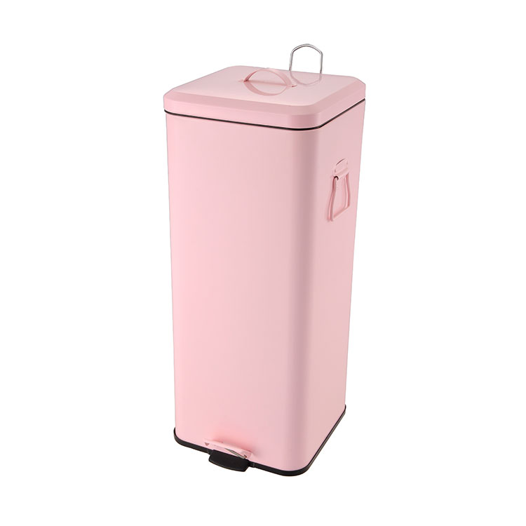 Square step waste bin