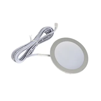 Under Cabinet Puck Lights with Hand Wave Sensor – Circular LED Cabinet Lights – Dimmable – Pack of 3, Cool White (6000K)
