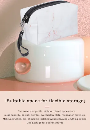 Portable makeup bag PU Makeup Bag