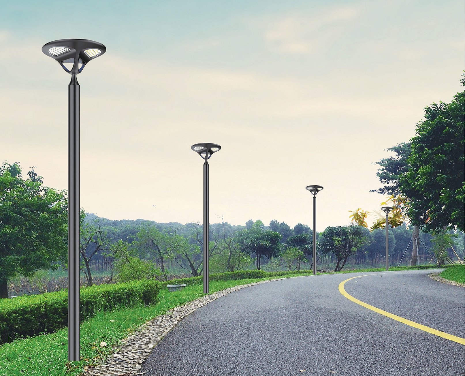 all in one solar garden lights
