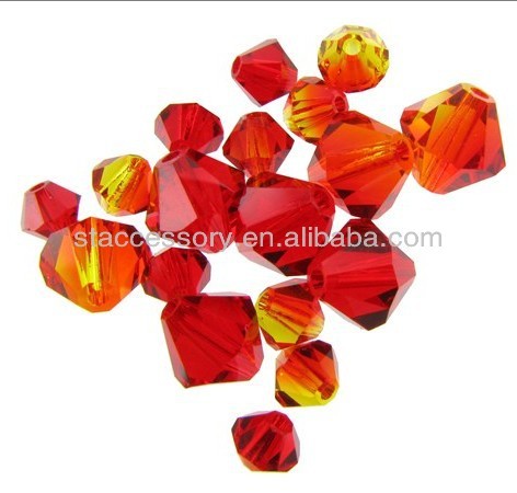 Wholesale!100-1000pcs 4-6mm crystal Bicone Beads Loose Beads