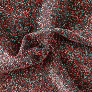 Двухцветная окрашенная пряжа ткань для трикотажной одежды Jijimi