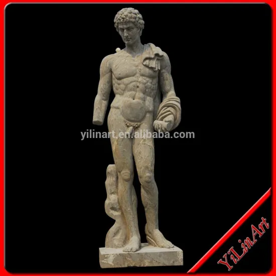 Custom order natural stone roman statue