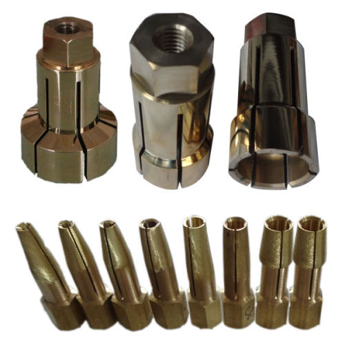 Copper collet chuck for stud welding machine