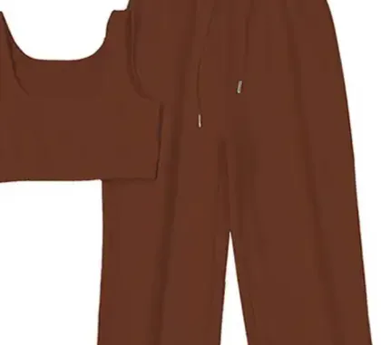 Women's slim fitting cotton fitness printed sports pants