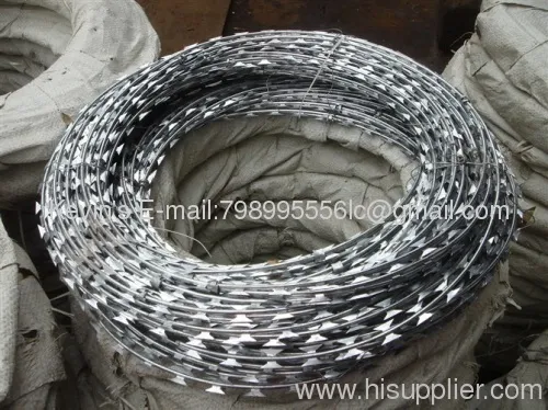 Galvanized/pvc Coated Razor Wire/barbed Wire 