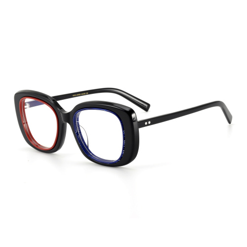 Lamination Acetate Frame For Woman Oval Lamination Acetate Glasses Factory