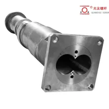 Nitriding ibabaw conical twin plastic bariles para sa profile extrusion