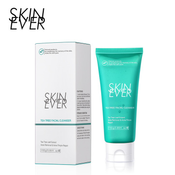 SKIN EVER Facial Cleanser: Acne Treatment Tea Tree Face Foam for Men and Women