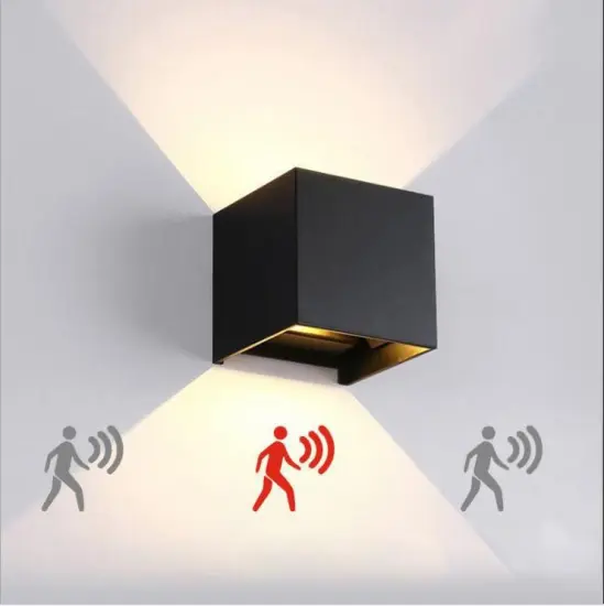 IP65 Waterproof LED Wall Light with Motion Sensor for Indoor/Outdoor Use