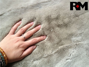 Soft comforatable rex rabbit fur plates / carpet / blanket for home textile