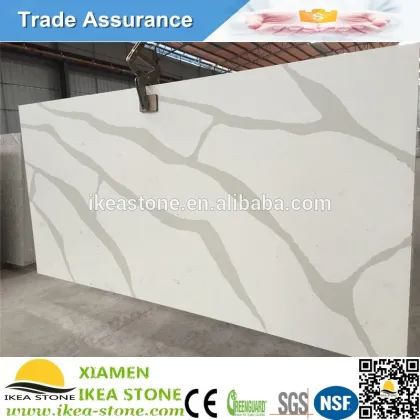 Calacatta White Engineered Silestone Caesar Artificial Quartz Stone Slab