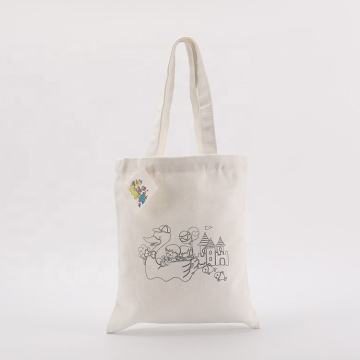 Детская раскраска раскраски Canvas Shopping Tote Satch