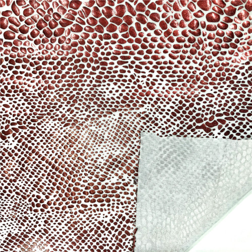 Printed Jersey Fabric Fdy Spandex With Snakeskin Foil Manufactory